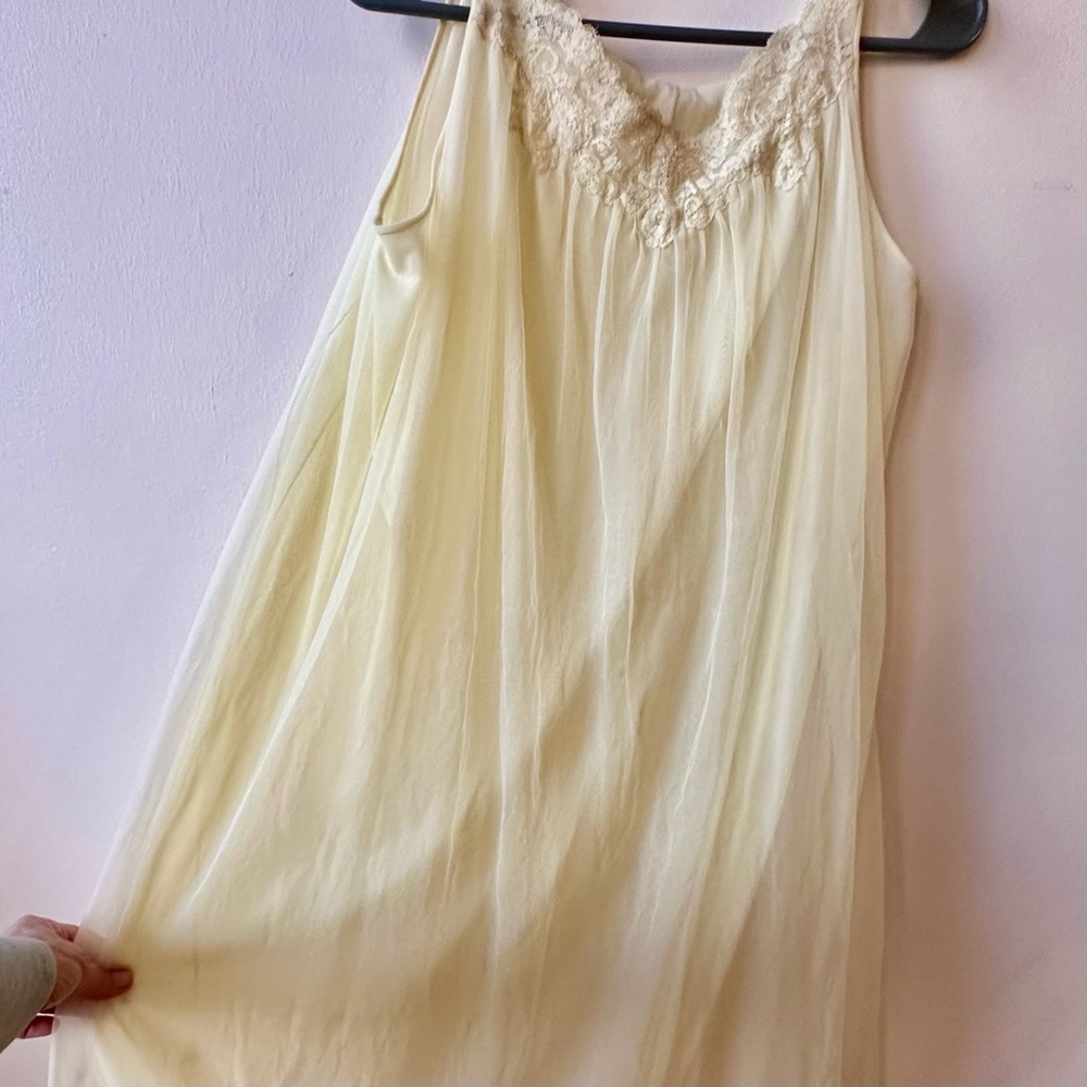 Vintage Lace and Chiffon Nightgown